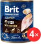 Brit Premium by Nature Fish with Fish Skin 4× 800 g - Konzerva pre psov