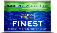 Canned Dog Food FISH4DOGS Canned food for dogs Finest with mackerel and potatoes 185 g - Konzerva pro psy