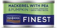 FISH4DOGS Canned food for dogs Finest with mackerel, pumpkin and peas 85 g - Canned Dog Food