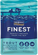 FISH4DOGS Delicious pocket for dogs 99% trout 100 g - Dog Food Pouch