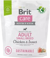 Brit Care Dog Sustainable s kuracím a hmyzom Adult Small Breed 1 kg - Granuly pre psov