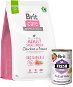 Brit Care Dog Sustainable s kuracím a hmyzom Adult Small Breed 3 kg + Brit Fresh Veal with millet 400 g - Granuly pre psov