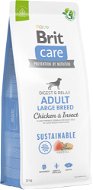 Brit Care Dog Sustainable s kuracím a hmyzom Adult Large Breed 12 kg - Granuly pre psov