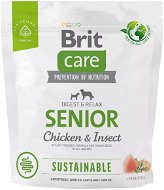 Brit Care Dog Sustainable s kuracím a hmyzom Senior 1 kg - Granuly pre psov