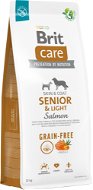 Brit Care Dog Grain-free s lososom Senior & Light 12 kg - Granuly pre psov