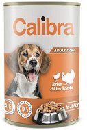 Calibra Dog konzerva s krůtím, kuřecím a těstovinami v želé 1240 g - Canned Dog Food