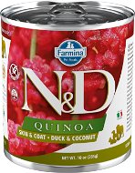 N&D Dog Quinoa adult Duck & Coconut 285 g - Konzerva pro psy