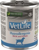 Vet Life Natural Dog konzerva Hypoaller Duck & Potato 300 g - Diétna konzerva pre psov