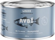 LOUIE Kompletní monoproteinové krmivo - ryba (95%) s rýží (5%) 200 g - Konzerva pro psy