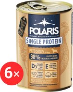 Polaris Single Protein Paté konzerva pre psov kuracia 6× 400 g - Konzerva pre psov