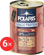 Polaris Single Protein Paté konzerva pro psy hovězí 6 × 400 g - Canned Dog Food