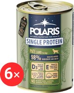 Polaris Single Protein Paté konzerva pro psy jehněčí 6 × 400 g - Canned Dog Food