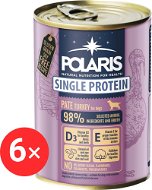 Polaris Single Protein Paté konzerva pro psy krůtí 6 × 400 g - Canned Dog Food