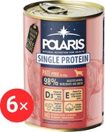 Polaris Single Protein Paté konzerva pre psov bravčová 6× 400 g - Konzerva pre psov