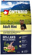 Ontario Adult Mini Lamb & Rice 6,5 kg - Granuly pre psov