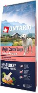 Ontario Large Weight Control Turkey & Potatoes 12 kg - Granuly pre psov