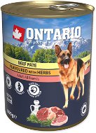 Ontario Konzerva hovězí paté s bylinkami 800 g - Canned Dog Food