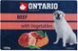 Ontario Vanička hovězí se zeleninou 320 g - Dog Food in Tray