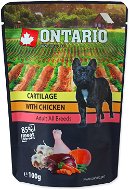 Ontario Kapsička chrupavky s kuřecím ve vývaru 100 g - Dog Food Pouch