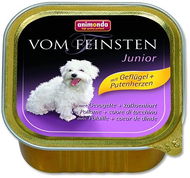 Animonda paštika pro psy Junior drůbeží, krůtí srdce 150 g - Paštika pro psy