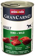 Grancarno konzerva pro psy Adult hovězí + zvěřina 400 g - Canned Dog Food