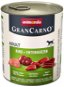 Grancarno konzerva pro psy Adult hovězí, kachní srdce 800 g - Canned Dog Food