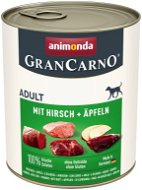 Grancarno konzerva pre psov Adult jelenie mäso + jablká 800 g - Konzerva pre psov