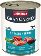 Grancarno konzerva pre psov Adult losos + špenát 800 g - Konzerva pre psov