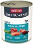 Grancarno konzerva pro psy Adult losos + špenát 800 g - Canned Dog Food