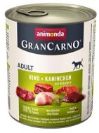 Grancarno konzerva pro psy Adult králík + bylinky 800 g - Canned Dog Food