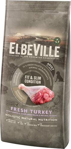 Elbeville Adult All Breeds Fit and Slim Condition Fresh Turkey 11,4 kg - Dog Kibble - Main image