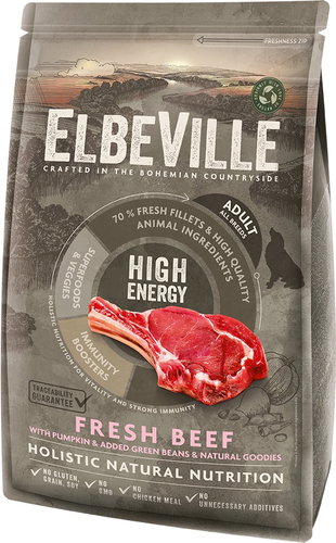 Elbeville Adult All Breeds High Energy Fresh Beef 1,4 kg - Granuly pre psov - Hlavný obrázok