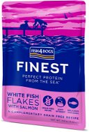 FISH4DOGS Kapsička pro psy Finest kousky bílé ryby s lososem 100 g - Dog Food Pouch