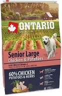 Ontario Senior Large Chicken & Potatoes 2,25 kg - Granuly pre psov