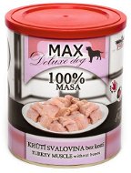 MAX deluxe krůtí svalovina bez kosti 800 g  - Canned Dog Food
