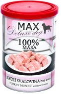 MAX deluxe morčacia svalovina bez kosti 400 g - Konzerva pre psov