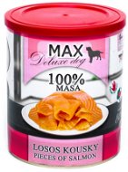 MAX deluxe losos kousky 800 g  - Canned Dog Food