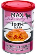 MAX deluxe losos kúsky 400 g - Konzerva pre psov