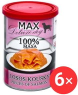 Sokol Falco MAX deluxe salmon pieces 6 × 400 g - Canned Dog Food