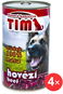 Sokol Falco TIM hovězí 4 × 1200 g - Konzerva pro psy