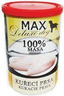 MAX deluxe kuracie prsia bez kosti 400 g - Konzerva pre psov