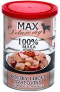 MAX deluxe kocky chudej svaloviny 400 g - Konzerva pre psov