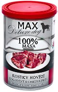 MAX deluxe kostky hovězí svaloviny s chrupavkou 400 g - Canned Dog Food