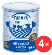 Sokol Falco FARMKA DOG with salmon 4 × 800 g - Canned Dog Food