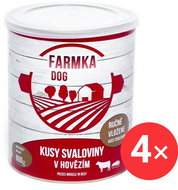Sokol Falco FARMKA DOG with muscle meat 4 × 800 g - Canned Dog Food