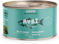 LOUIE rybie (95 % v pevnej zložke) s riasami 200 g - Konzerva pre psov