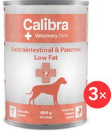 Calibra VD Dog konz. Gastrointestinal & Pancreas Low Fat 3× 400 g - Diétna konzerva pre psov