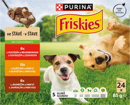 Friskies Adult  multipack lahodný výběr ve šťávě 24 × 85 g - Kapsička pro psy