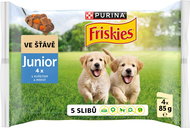 Friskies Junior kapsičky pro štěňata kuře ve šťávě 4x85 g - Kapsička pro psy