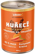 LOUIE Chicken with carrots and prebiotics 400 g - Canned Dog Food